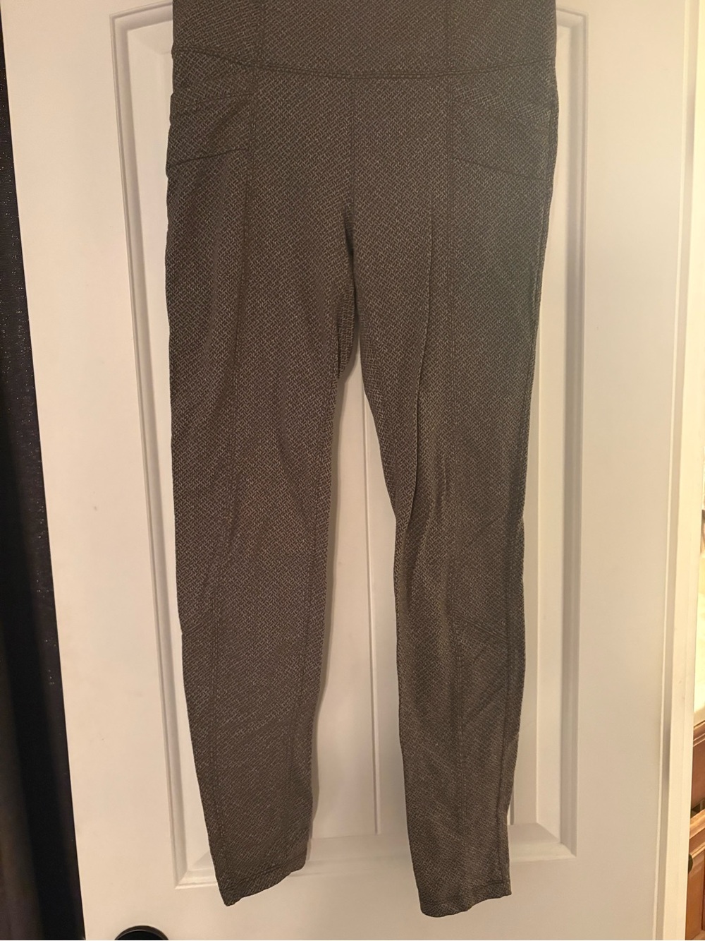 Athleta Heathered Charcoal Ponte Leggings